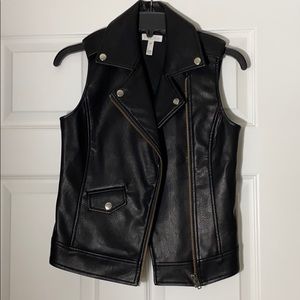 Faux Leather Vest